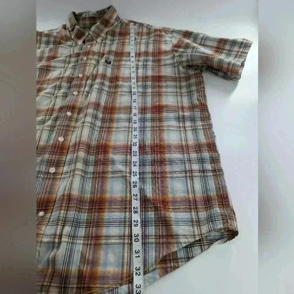 Panhandle rough stock men's size xxl short sleeve button down collard shirt - Picture 5 of 8